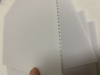 White Coroplast Pp Corrugated Sheet